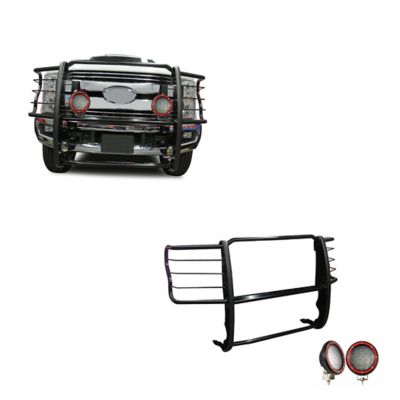 Black Horse Off Road Grille Guard Kit Modular Black Fits 2017-2023 Ford F-250/F-350/F-450/F-550 Super Duty, 17FB28MA-PLFR