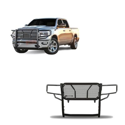 Image showing  Rugged Heavy Duty Grille Guard Modular Black Fits 2019-2025 Ram 1500