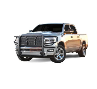 Image showing  Rugged Heavy Duty Grille Guard Modular Black Fits 2019-2025 Ram 1500