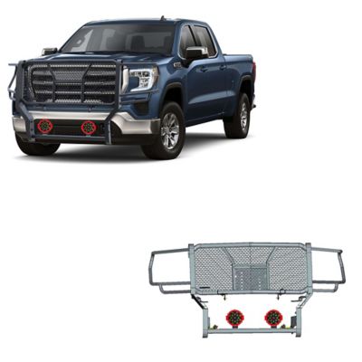 Black Horse Off Road Rugged Grille Guard Kit Modular Black Fits 20-23 GMC Sierra 2500 HD, 20-23 Sierra 3500 HD, RU-GMSI20-B-PLR
