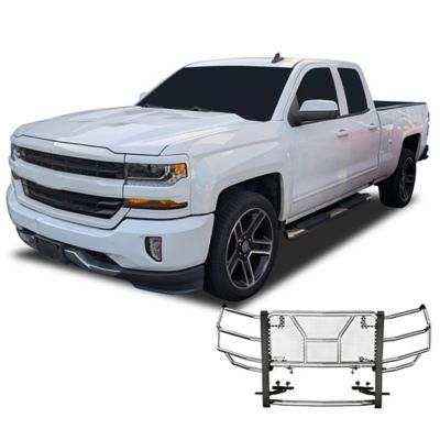 Black Horse Off Road Rugged Heavy Duty Grille Guard Modular Stainless Steel Fits 2019-2025 Chevrolet Silverado 1500