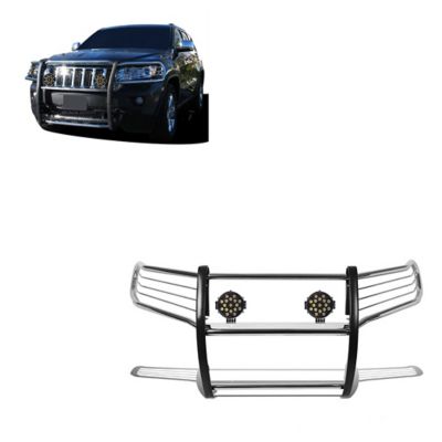 Black Horse Off Road Grille Guard Kit Modular Stainless Steel Fits 11-21 Jeep Grand Cherokee