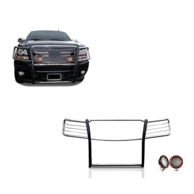 Black Horse Off Road Grille Guard Kit Modular Stainless Steel Fits 07-13 Chevy Avalanche 07-14 Chevy Suburban 150007-14 Tahoe