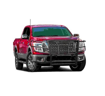 Image showing  Rugged Heavy Duty Grille Guard Modular Black Fits 2017-2024 Nissan Titan