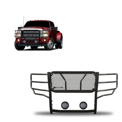 Black Horse Off Road Rugged Grille Guard Kit Modular Black, 11-16 Ford F-250 /F-350/F-450 /F-550 Super Duty, RU-FOF211-B-PLFB