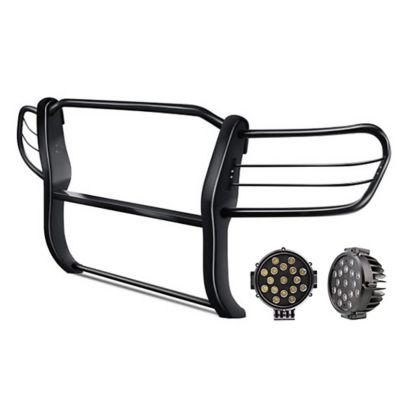 Black Horse Off Road Grille Guard Kit Modular Black, Fits 1998-2007 Toyota Land Cruiser