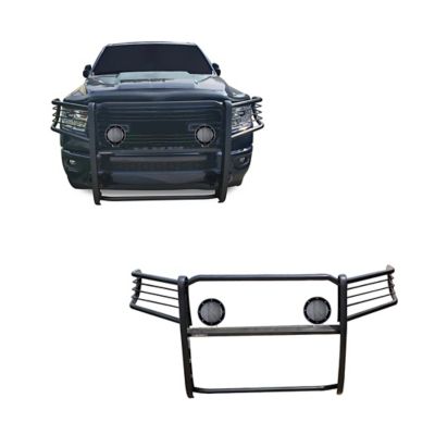 Black Horse Off Road Grille Guard Kit Modular Black Fit 19-25 Ram 1500, 17DG111MA-PLFB