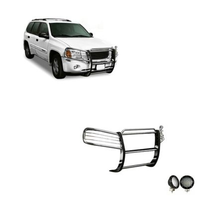 Black Horse Off Road Grille Guard Kit Modular Stainless Steel, Fits 2002-2009 GMC Envoy