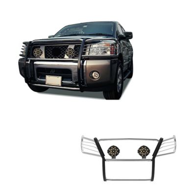 Black Horse Off Road Grille Guard Kit Modular Stainless Steel Fits 05-15 Nissan Armada 04-15 Nissan Titan.