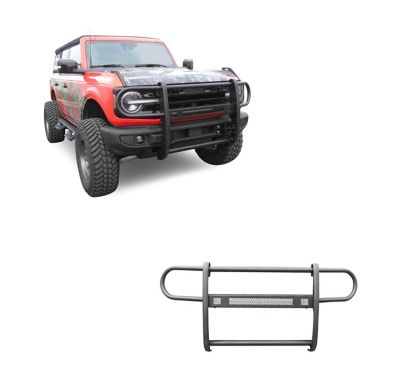Black Horse Off Road Beacon Grille Guard Modular Black, Fits 2021-2025 Ford Bronco (Full Size)
