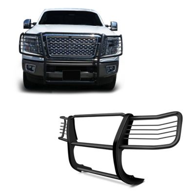 Black Horse Off Road Grille Guard Modular Black Fits 2017-2024 Nissan Titan, Excl Titan XD Models