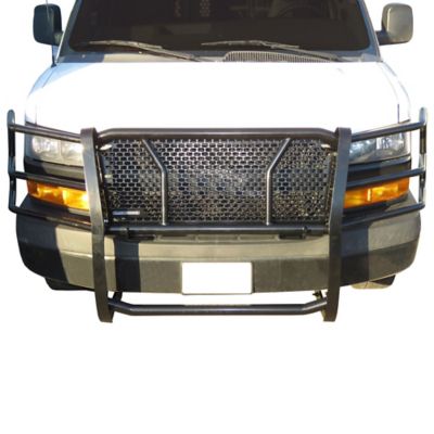 Image showing  Rugged Heavy Duty Grille Guard Modular Black Fits 03-24 Chevy Express Van
