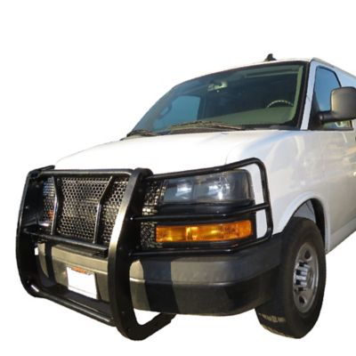 Image showing  Rugged Heavy Duty Grille Guard Modular Black Fits 03-24 Chevy Express Van