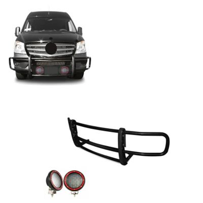 Black Horse Off Road Spartan Grille Guard Kit Modular Black Fits 07-18 Sprinter, 17D501MA-PLFR
