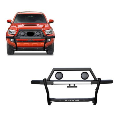 Black Horse Off Road Rambler Grille Guard Kit Modular Black Fits 2005-2023 Toyota Tacoma, RAGT01-PLFB