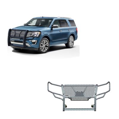 Black Horse Off Road Rugged Heavy Duty Grille Guard Kit Modular Black Fits 2018-2024 Ford Expedition, RU-FOEX18-B-K1