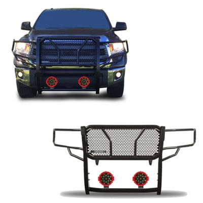Black Horse Off Road Rugged Grille Guard Kit Modular Fits 2007-2021 Toyota Tundra, 2008-2020 Toyota Sequoia, RU-TOTU07-B-PLR