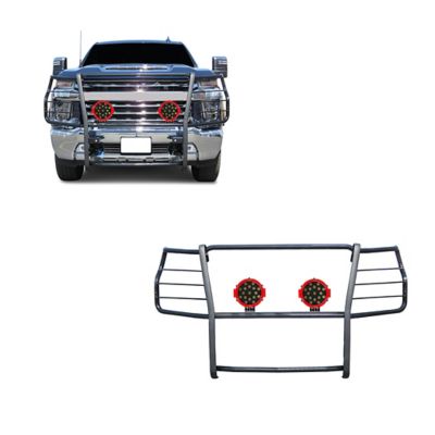 Black Horse Off Road Grille Guard Kit Fits 20-24 Chevrolet Silverado 3500 HD, 20-24 Chevrolet Silverado 2500 HD, 17GT30MA-PLR