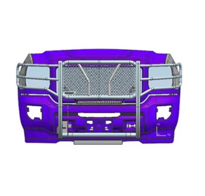 Image showing  Rugged Grille Guard Kit Modular Fits 15-19 GMC Sierra 2500 HD /3500 HD (Excl Denali), RU-GMSI15-B-K2