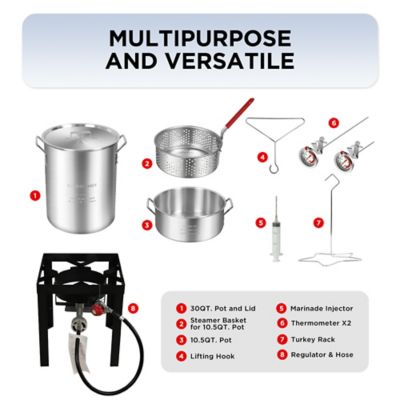 Image showing  Outdoor Propane Turkey Deep Fryer Set