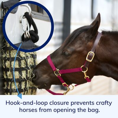 Image showing  Slow Feed Hay Bag-Four Flakes, 2 in., Black