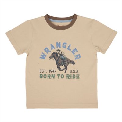 Wrangler Boy's Toddler Born To Ride T-Shirt