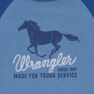 Image showing 3 th Wrangler Running Horse Bodysuit Set