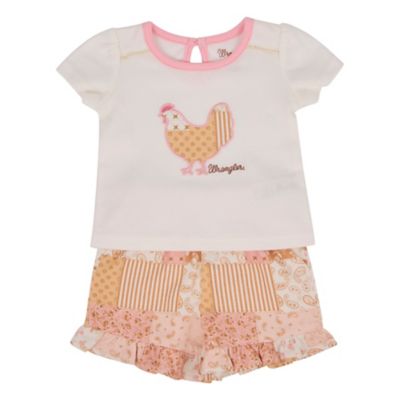 Wrangler Toddler Girls Chicken Short Set