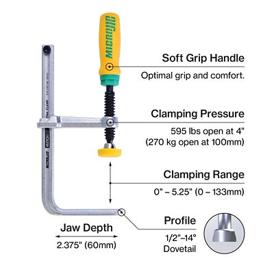 Image showing  MATCHFIT Dovetail Clamps (2-Pack)