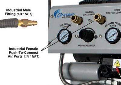 Image showing 6 th California Air Tools 20015 Ultra Quiet, Oil-Free and Powerful 1.5 hp Portable 20 galAir Compressor
