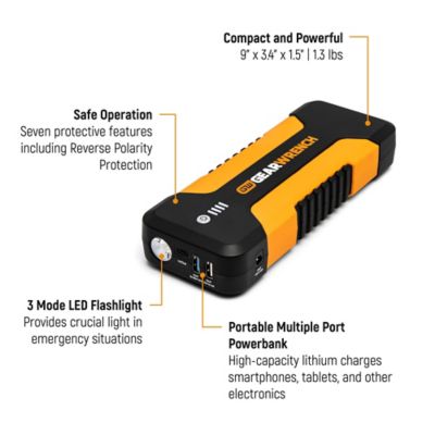 Image showing  2500A 12V Lithium Battery Jump Starter and Powerbank