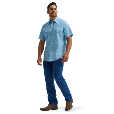 Image showing  Men's Wrancher USA Flag Shirt