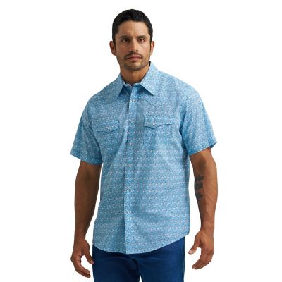 Image showing 1 th Wrangler Men's Wrancher USA Flag Shirt