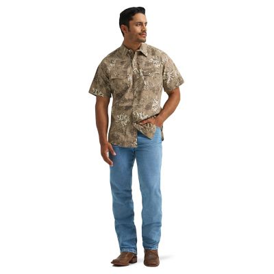 Image showing 0 th Wrangler Men's Wrancher Hawaiian Shirt