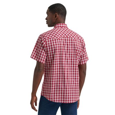 Image showing  Men's Wrancher Short-Sleeve Plaid Shirt