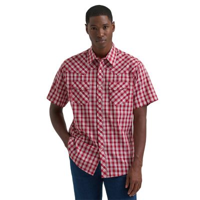 Image showing  Men's Wrancher Short-Sleeve Plaid Shirt