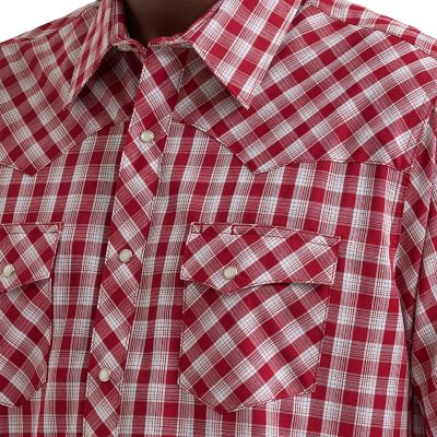 Image showing  Men's Wrancher Short-Sleeve Plaid Shirt