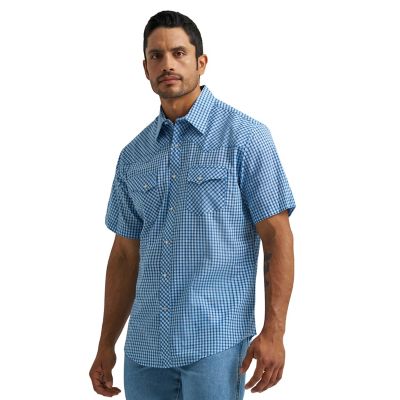 Image showing  Men's Wrancher Short-Sleeve Plaid Shirt