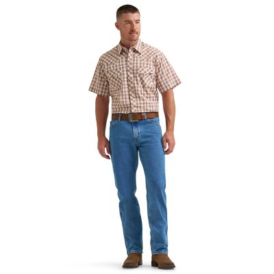 Image showing  Men's Wrancher Short-Sleeve Plaid Shirt