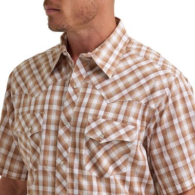 Image showing  Men's Wrancher Short-Sleeve Plaid Shirt