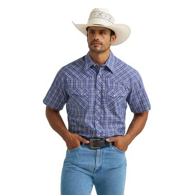 Image showing  Men's Wrancher Short-Sleeve Plaid Shirt