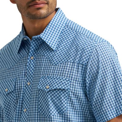 Image showing  Men's Wrancher Short-Sleeve Plaid Shirt