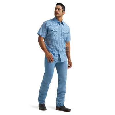 Image showing  Men's Wrancher Short-Sleeve Plaid Shirt