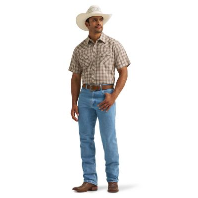 Image showing  Men's Wrancher Short-Sleeve Plaid Shirt