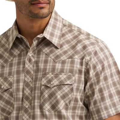 Image showing  Men's Wrancher Short-Sleeve Plaid Shirt