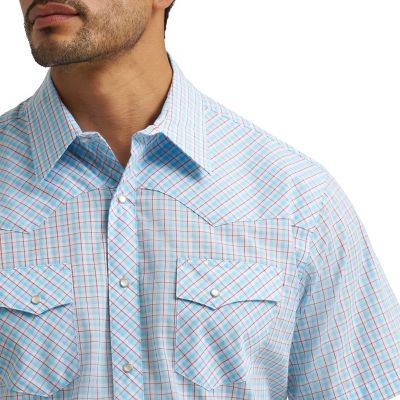 Image showing  Men's Wrancher Short-Sleeve Plaid Shirt