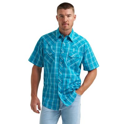 Image showing  Men's Wrancher Short-Sleeve Plaid Shirt