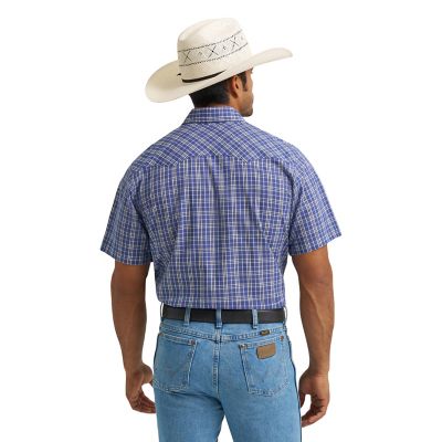 Image showing  Men's Wrancher Short-Sleeve Plaid Shirt