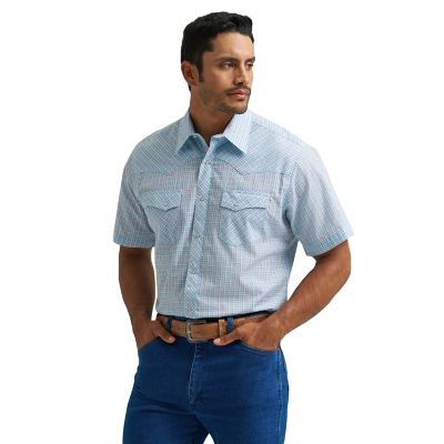 Image showing  Men's Wrancher Short-Sleeve Plaid Shirt