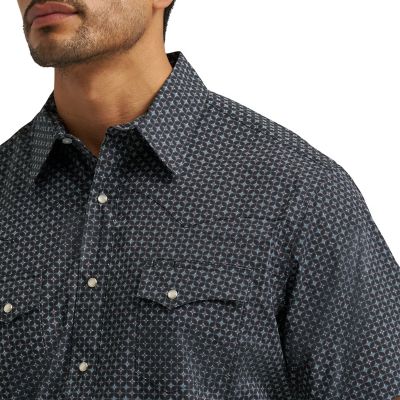 Image showing 3 th Wrangler Men's Wrancher Print Shirt